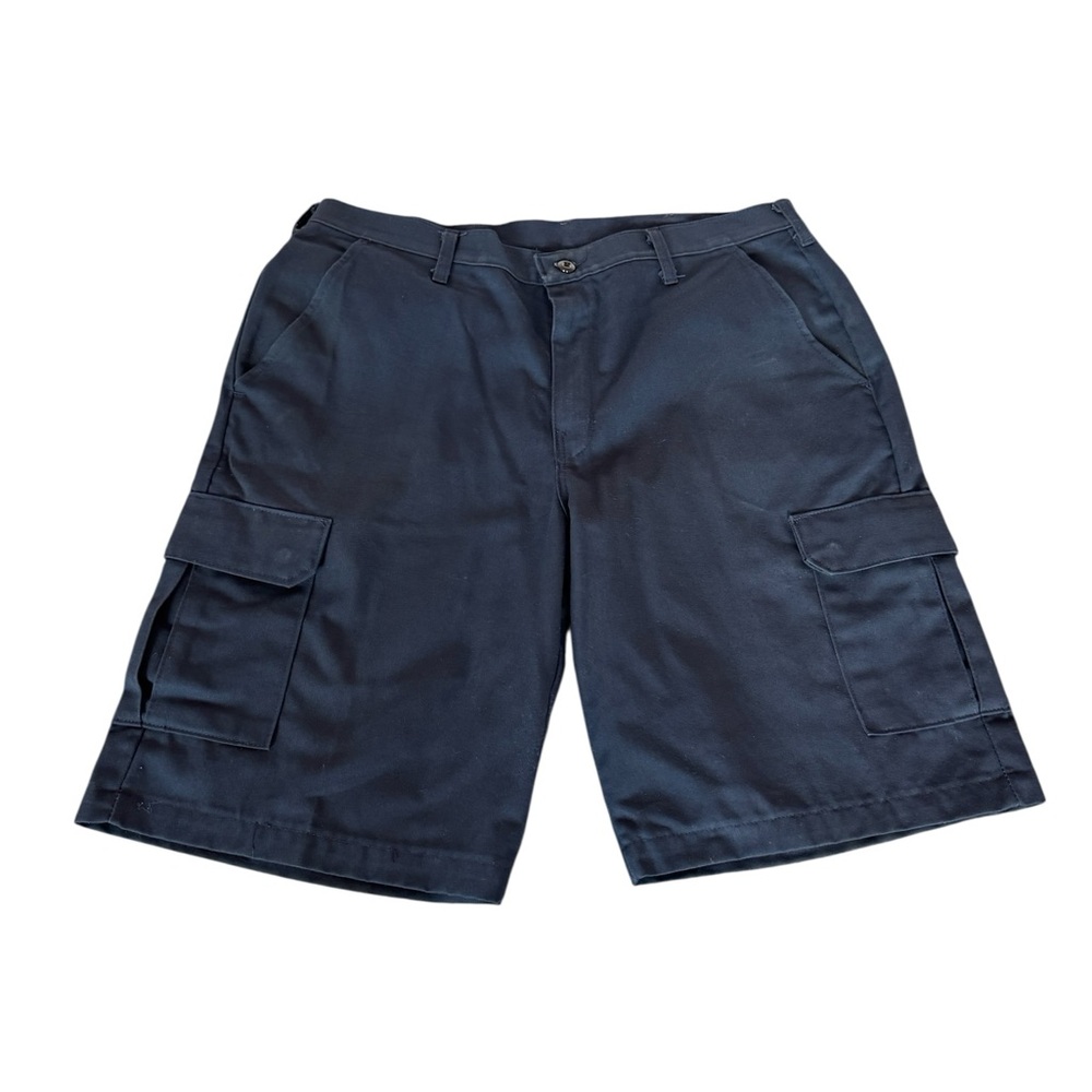 Red Kap Men's Navy Cargo Shorts SZ 36 Utility Industrial Workwear